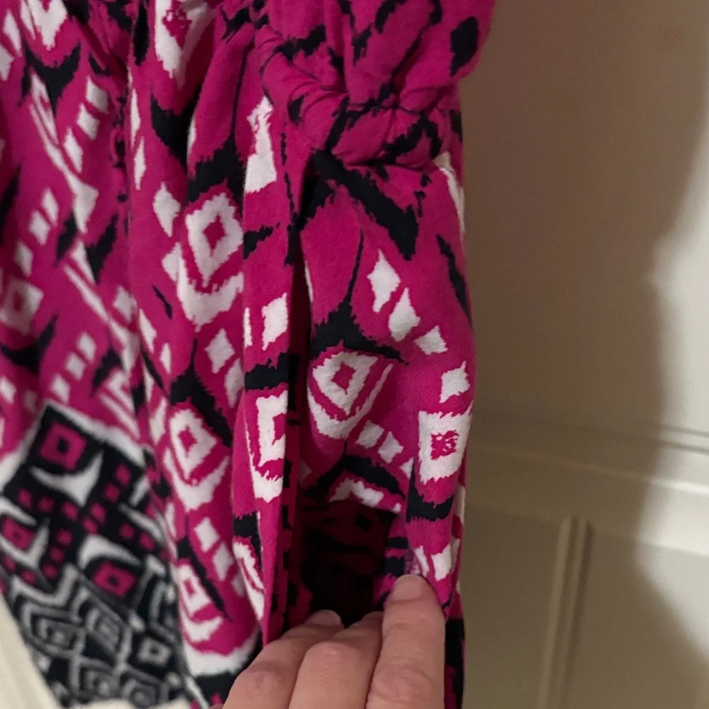 Banana Republic Pink and‎ Black Patterned Dress
